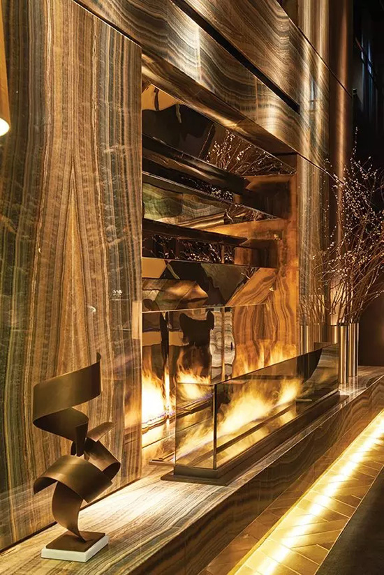 石材搬上墙,满满的土豪既视感!