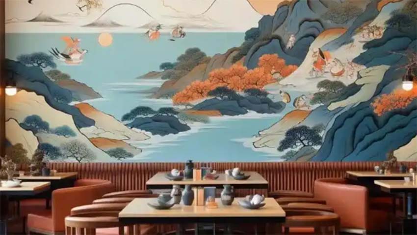 酒店装修材料之壁画